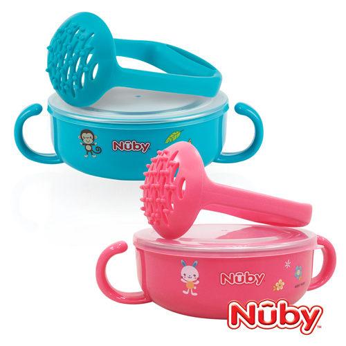 Nuby - Stainless Steel Printed Suction Bowl with Round Handles-Pink