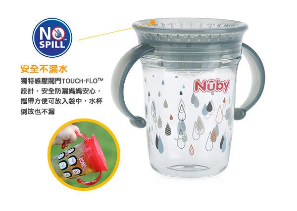 Nuby - Wonder Cup 240ml Twin Handle Tritan Printed-Grey