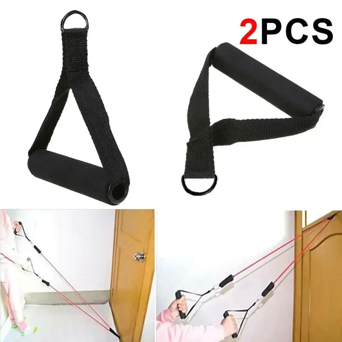 Nylon Tricep Rope Cable Handles: Gym Machine Attachment Set Rieworkes