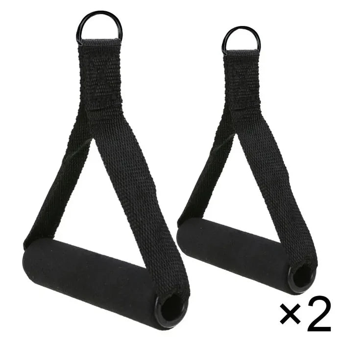 Nylon Tricep Rope Cable Handles: Gym Machine Attachment Set Rieworkes