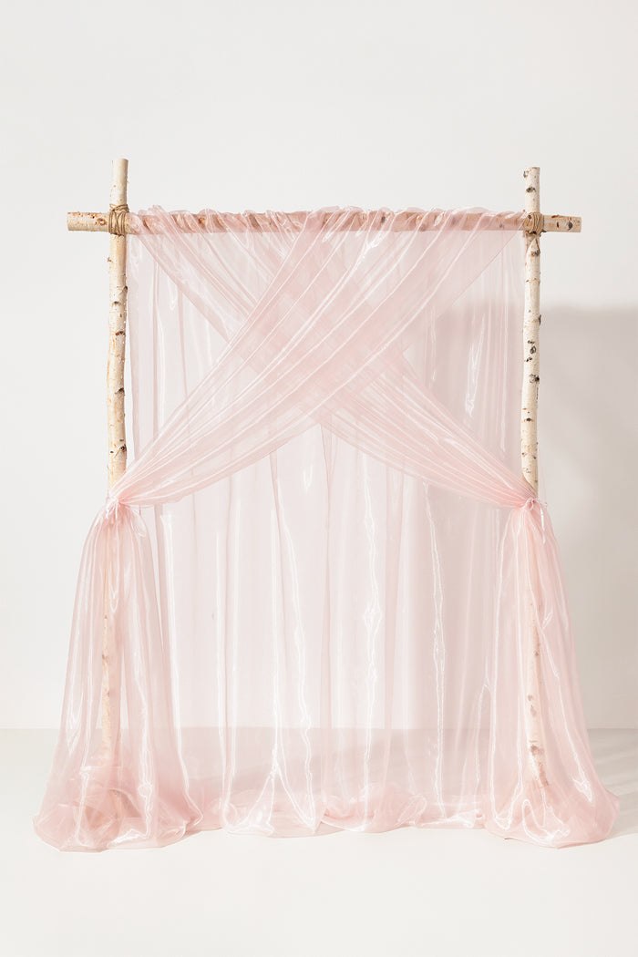 Wedding Backdrop Curtains in Blush