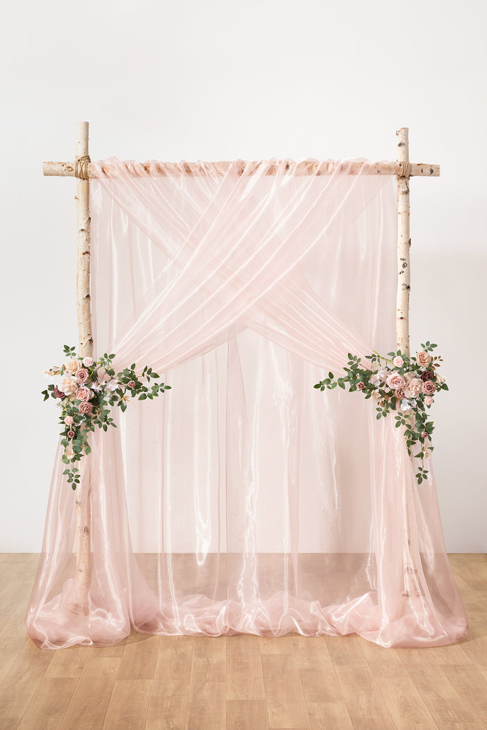 Wedding Backdrop Curtains in Blush - Image 2