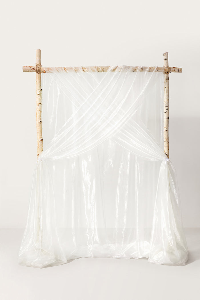 Wedding Backdrop Curtains in Glowing White