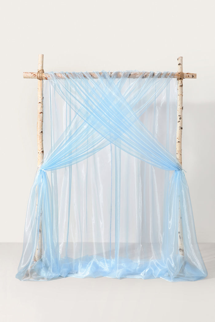 Wedding Backdrop Curtains in Powder Blue