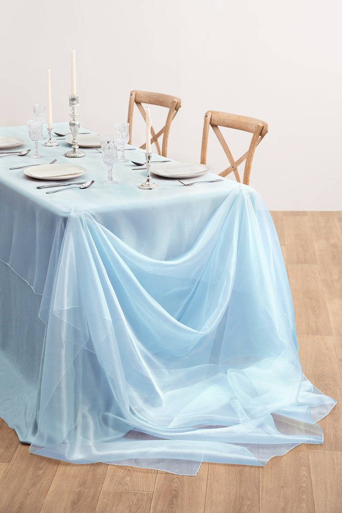 Wedding Backdrop Curtains in Powder Blue - Image 2