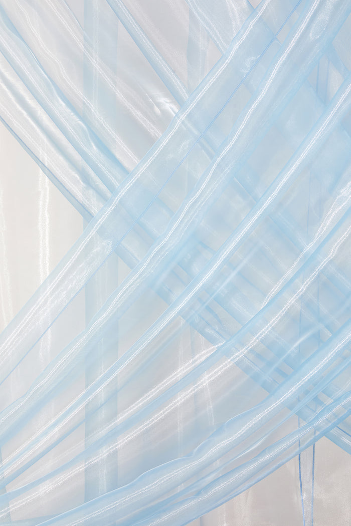 Wedding Backdrop Curtains in Powder Blue - Image 4