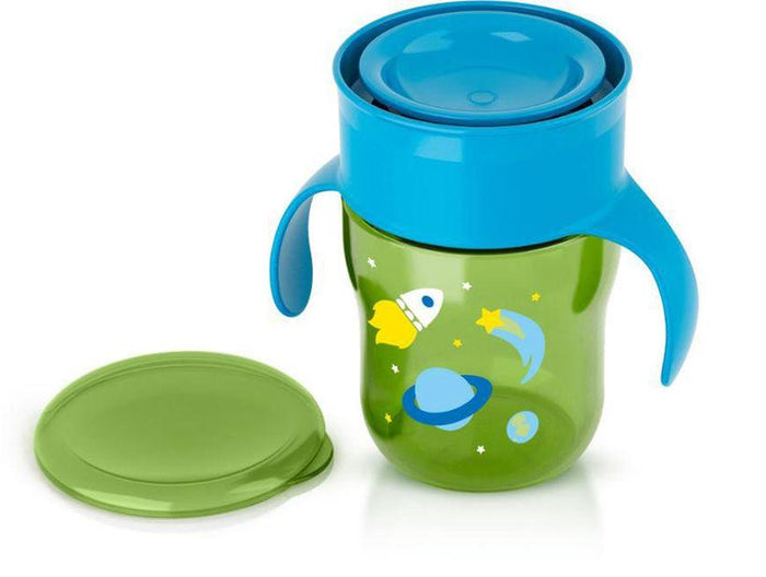 Philips Avent, 9 Ounce My First Big Kid Cup - Green/ Blue