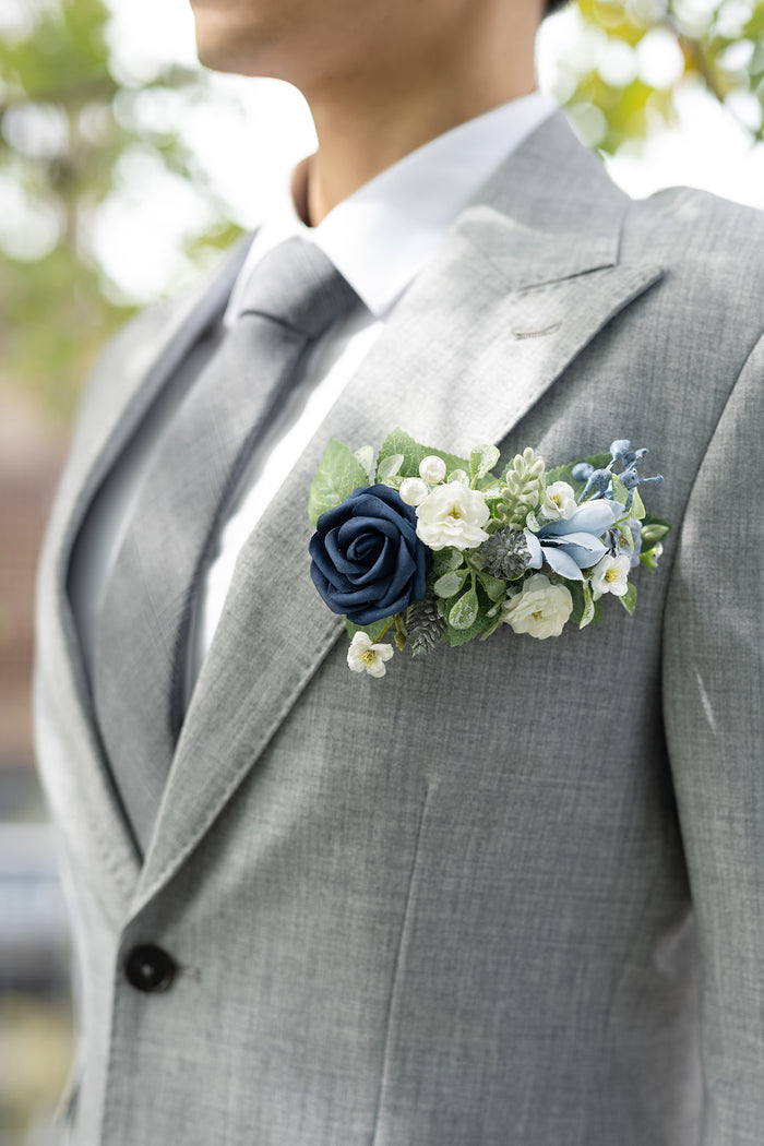 Boutonnieres in Noble Navy Blue - Image 13