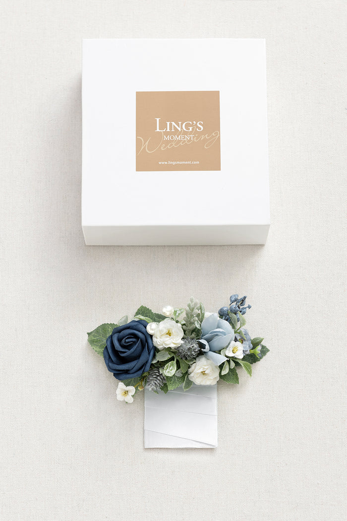 Boutonnieres in Noble Navy Blue - Image 14