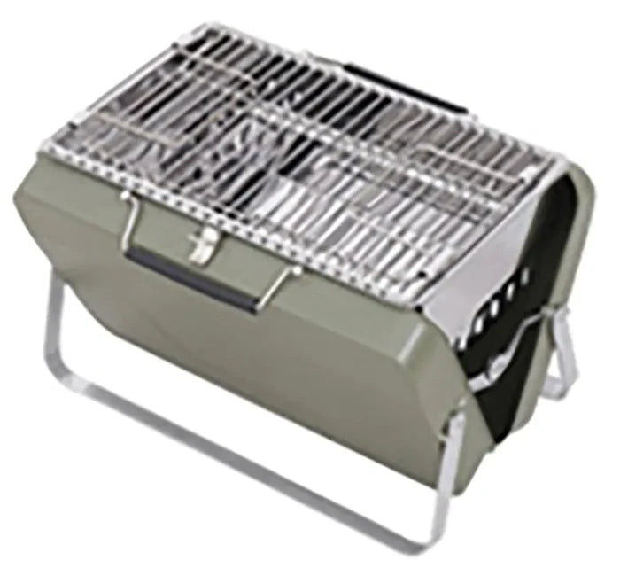 Portable Camping BBQ Folding Cooking Charcoal Coal Stainless Steel Grill Rieworkes