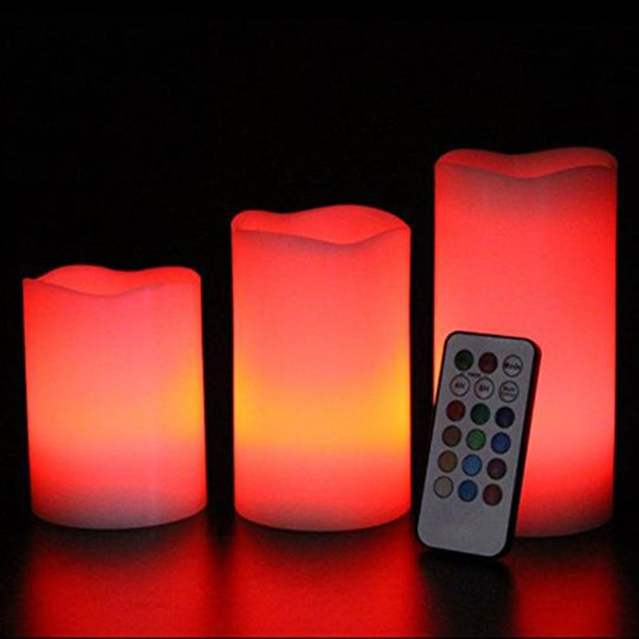 Remote Control Color Changing Plastic Candles Mimarta