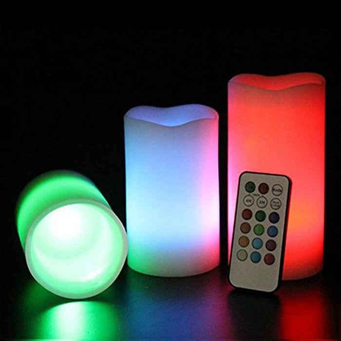 Remote Control Color Changing Plastic Candles Mimarta
