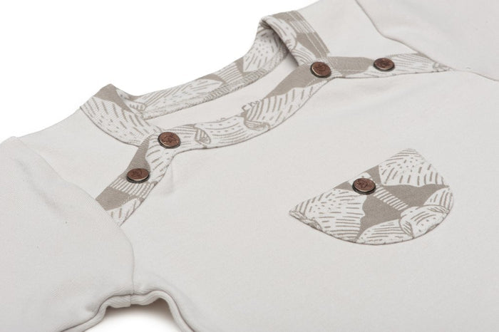 Safari Collection Footie in Silver Birch