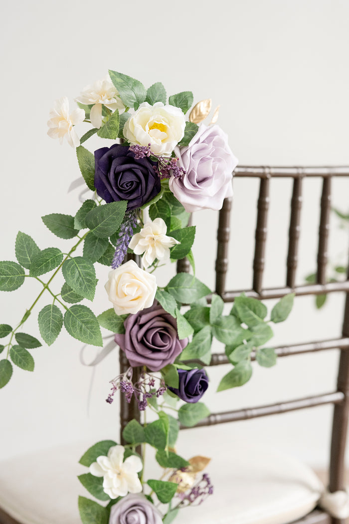 Wedding Hanging Chair Back Decoration in Lilac & Gold?Clearance - Image 2