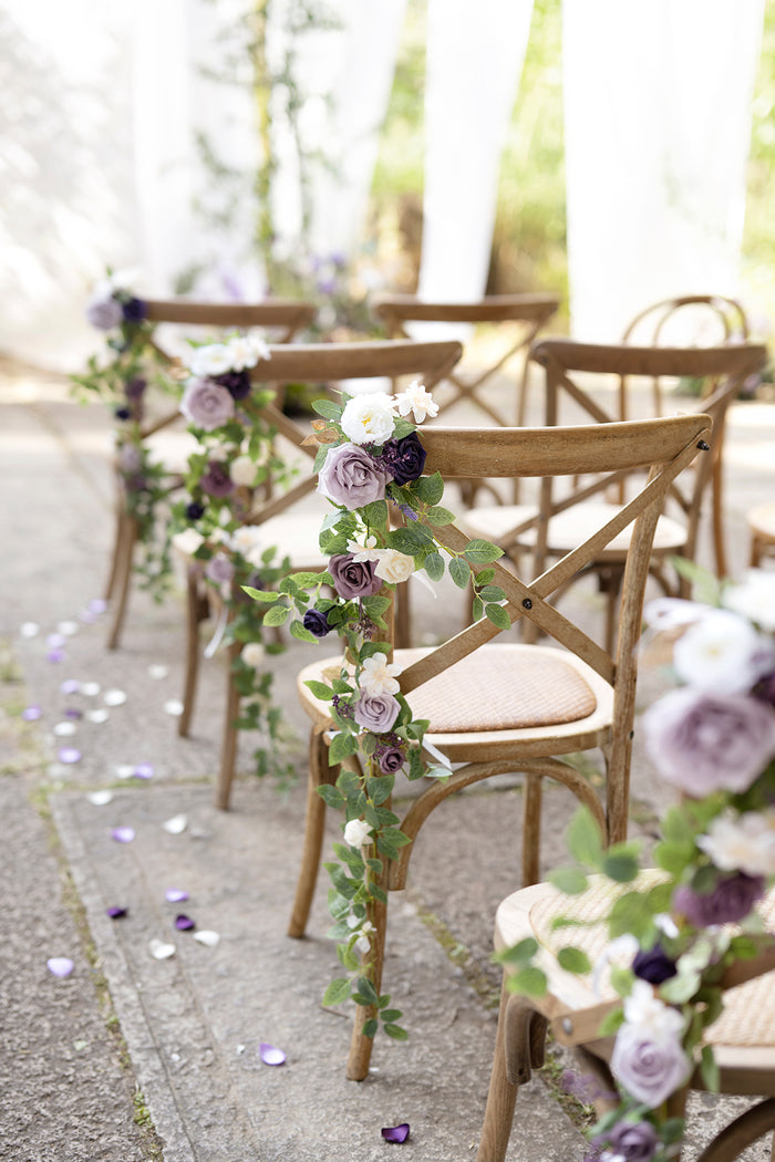 Wedding Hanging Chair Back Decoration in Lilac & Gold?Clearance - Image 3