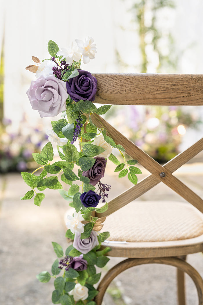 Wedding Hanging Chair Back Decoration in Lilac & Gold?Clearance - Image 4