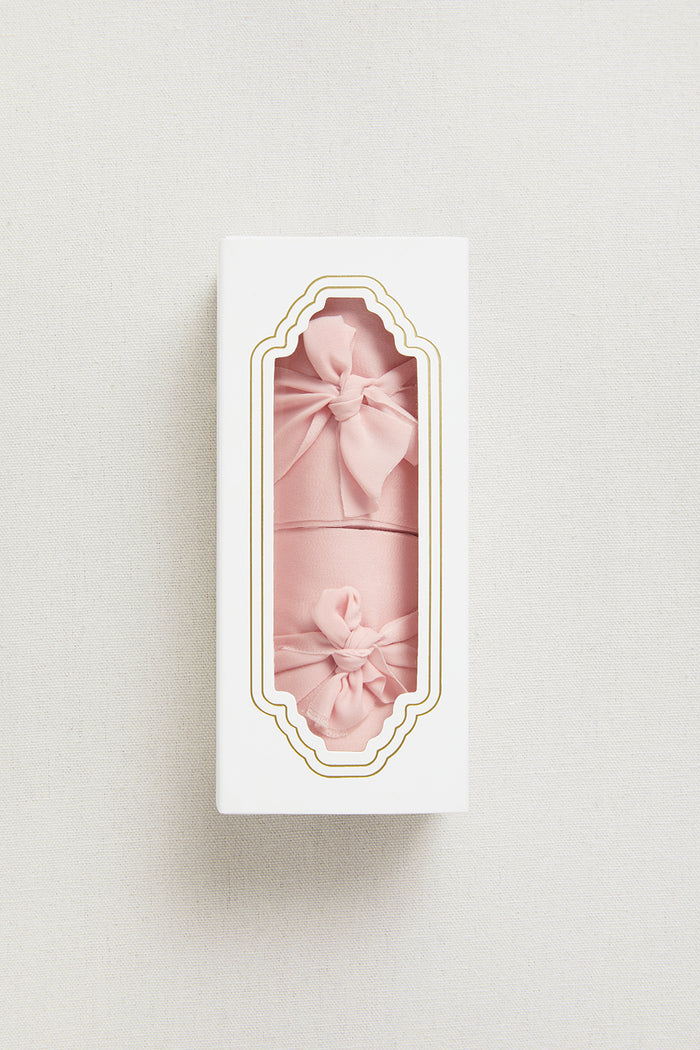 Matte Satin Ribbons 2.4' W � 6.5 Yards (Set of 2) in Blush - Image 4