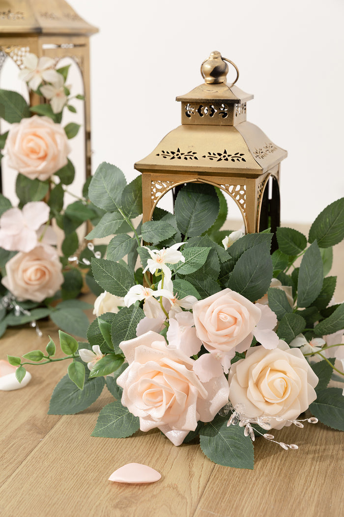 2ft Flower Garlands in Blush & Cream - Image 3