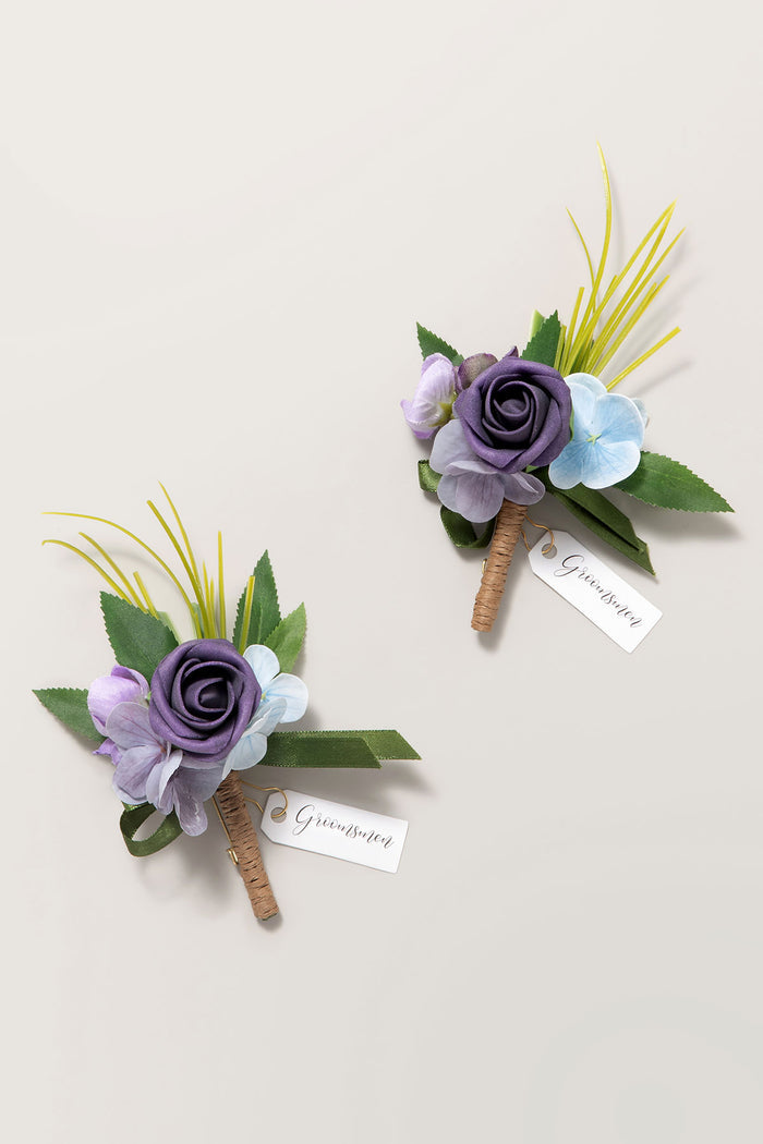 Boutonnieres in Ethereal Purple Dream - Image 8