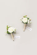 Boutonnieres in Ivory (Set of 2) - Image 2