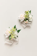 Set of 2 | Wrist Corsages in Ivory & Cream