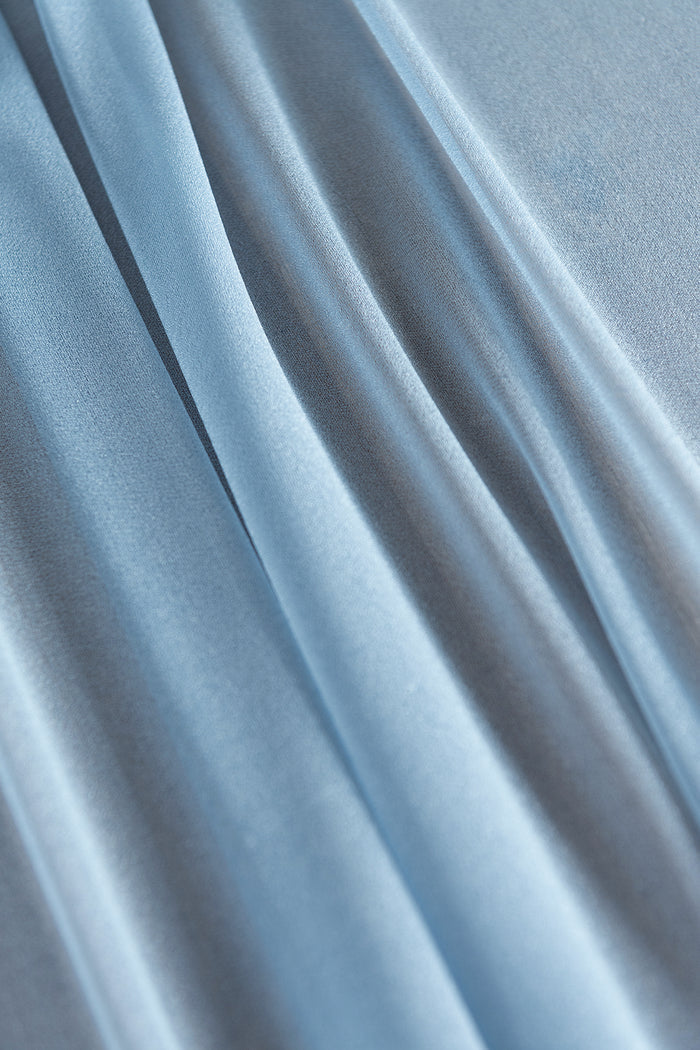 Table Linens in Dusty Blue and Navy - Image 13
