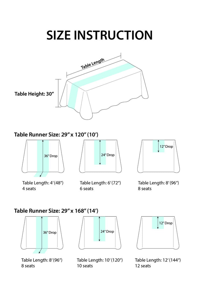 Table Linens in Dusty Blue and Navy - Image 15