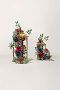 1.8ft Flower Garlands in Burgundy & Navy