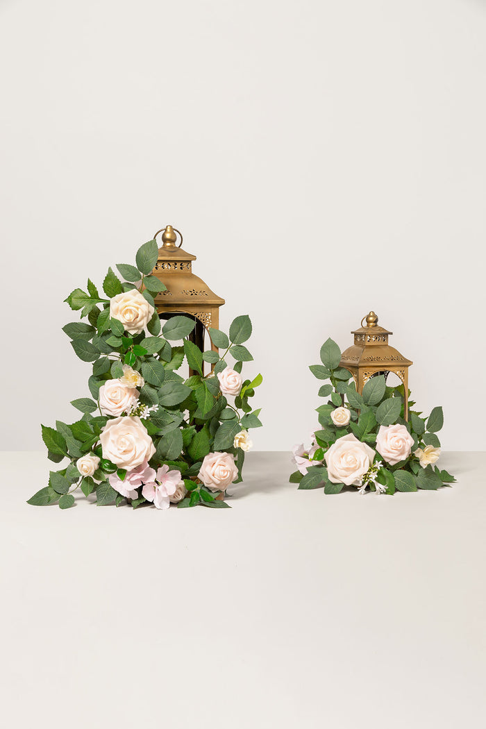 2ft Flower Garlands in Powder Pink & Cream