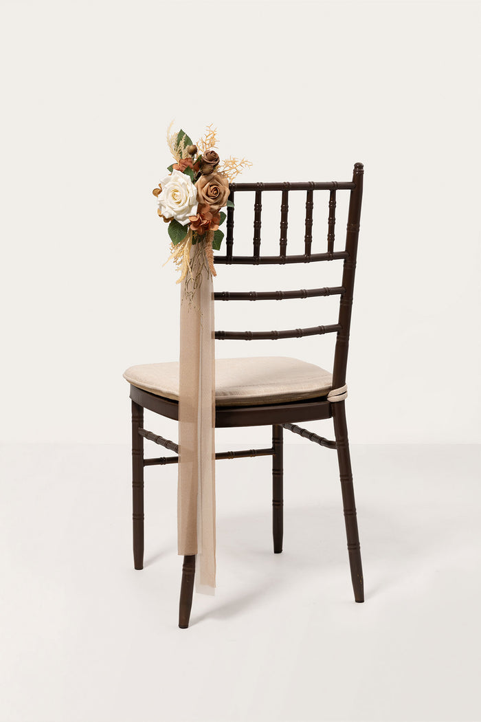 Aisle & Chair Decor in Earth Brown & Tawny Beige