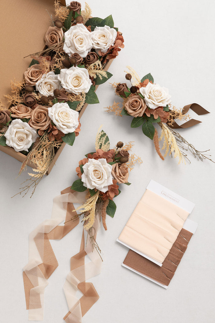 Aisle & Chair Decor in Earth Brown & Tawny Beige - Image 4
