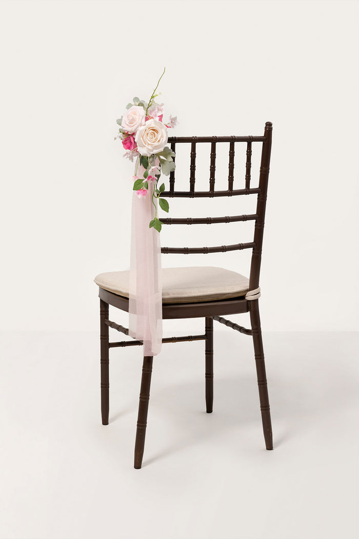 Aisle & Chair Decor in Powder Pink & Berry Pink