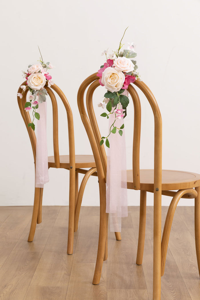 Aisle & Chair Decor in Powder Pink & Berry Pink - Image 2