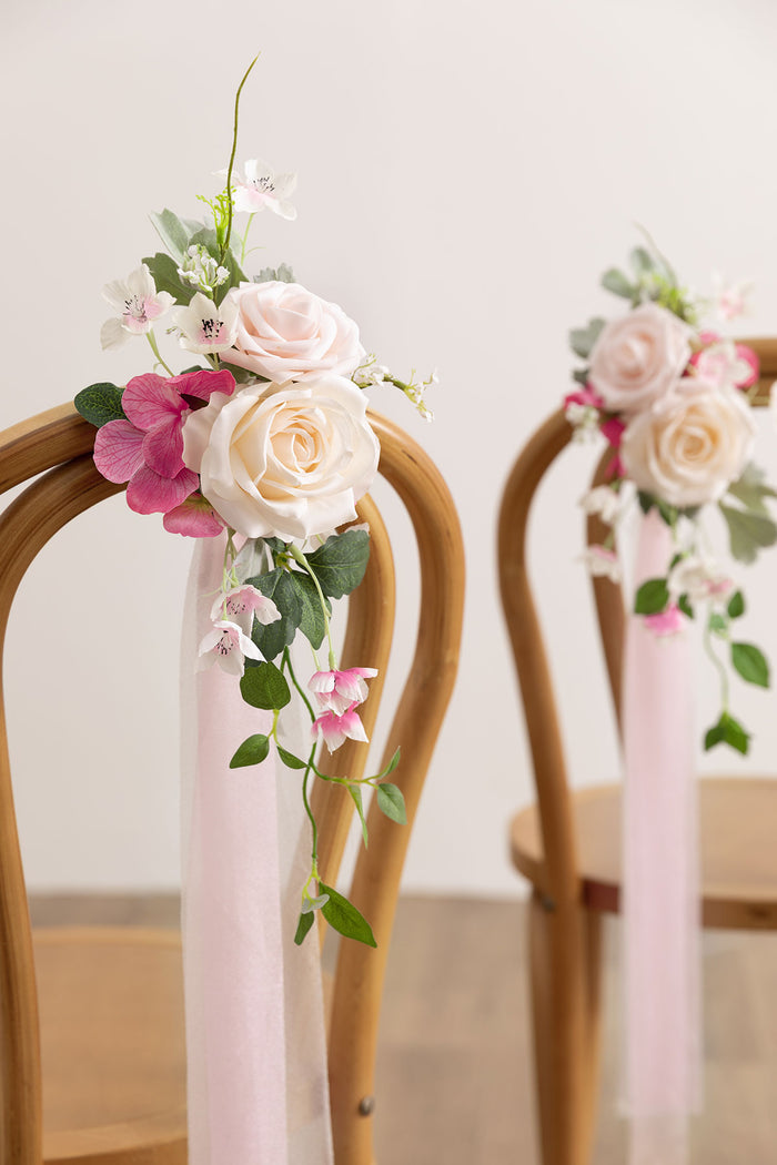Aisle & Chair Decor in Powder Pink & Berry Pink - Image 3
