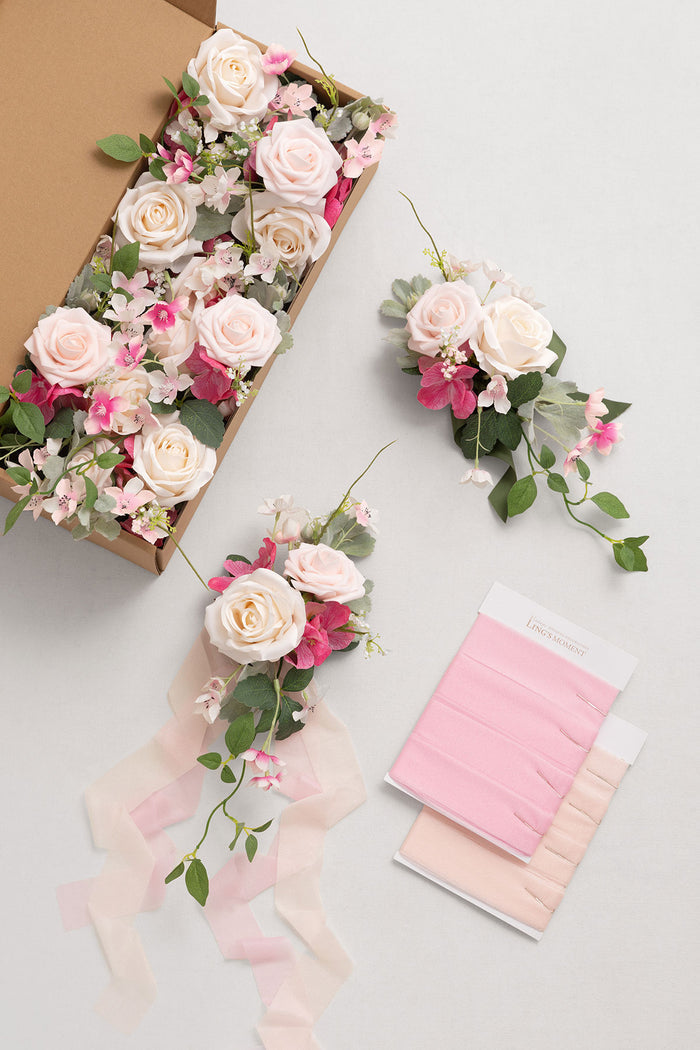 Aisle & Chair Decor in Powder Pink & Berry Pink - Image 4
