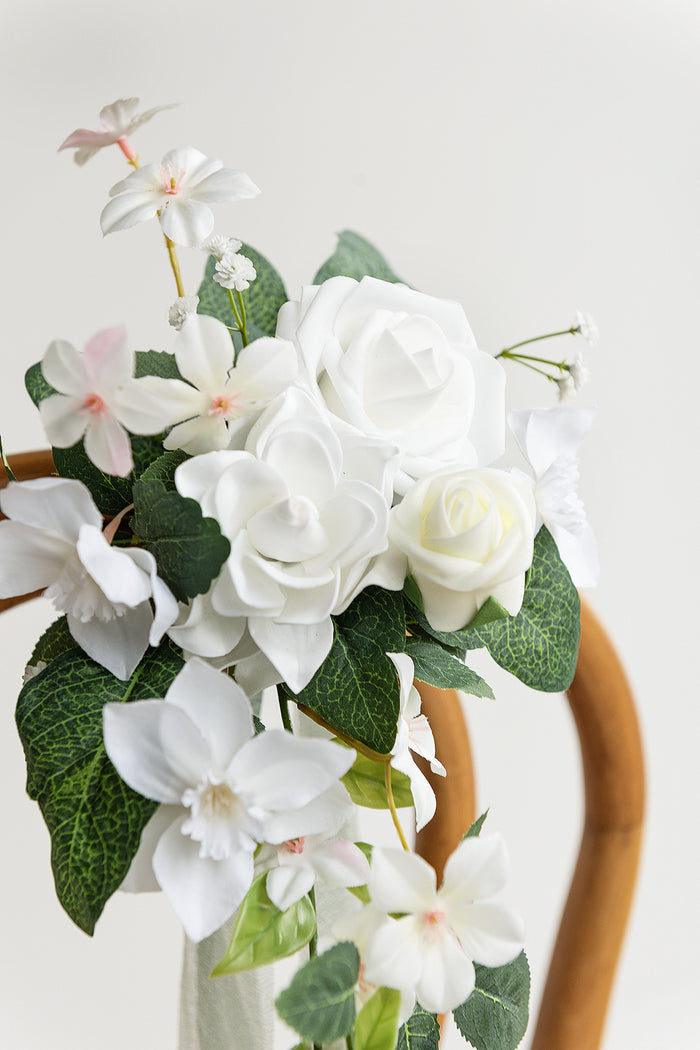 Aisle & Chair Decor in White & Sage - Image 3