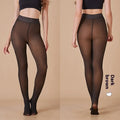 Sheer Fleece-Lined Leggings Mimarta