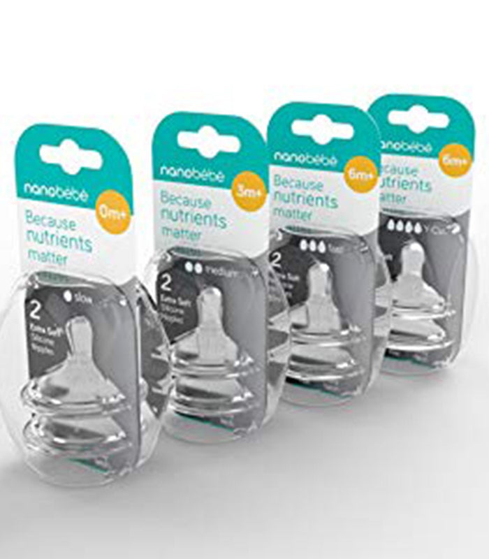 Silicone Nipples, Twin-Pack
