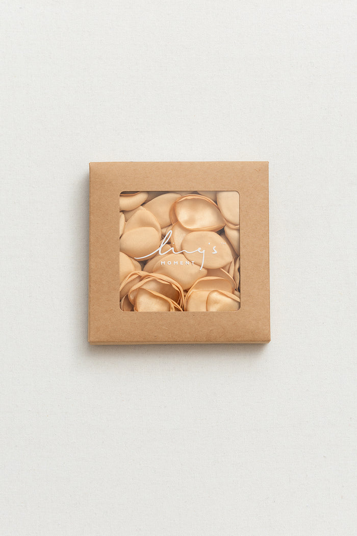 Silk Rose Petals in White & Beige - Image 4
