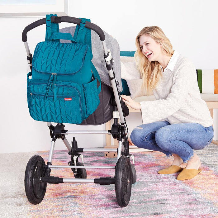 Skip*Hop - Forma Backpack - Peacock- New Quilted Pattern