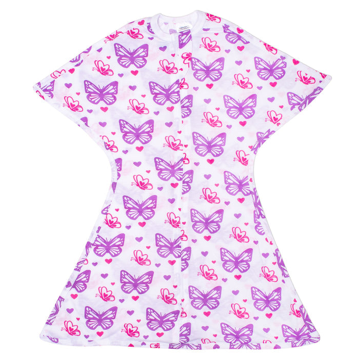 Sleeping Baby Butterflies Zipadee-Zip Swaddle Transition - Lightweight - Blooming Baby