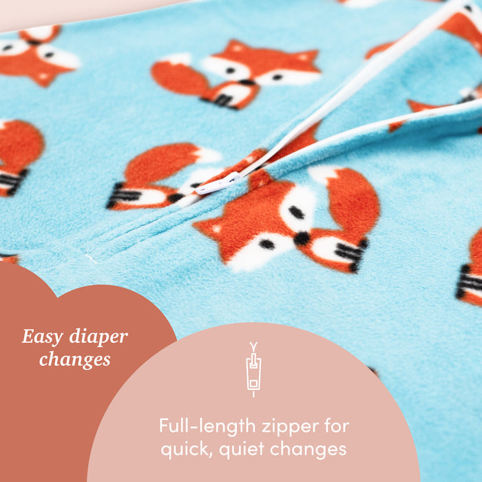Friendly Fox Zipadee-Zip Swaddle Transition - Fleece - Blooming Baby
