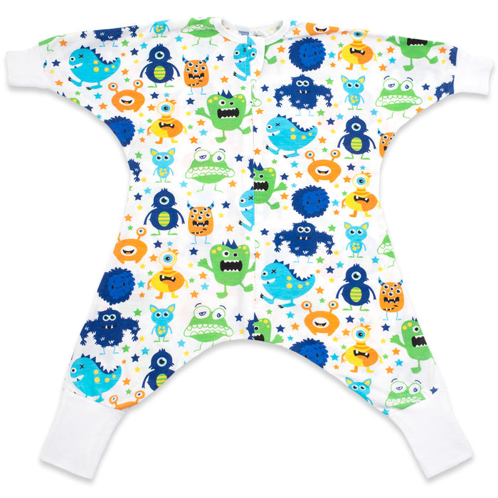 Sleeping Baby Flying Squirrel cozy baby pajama bodysuit Monster Madness