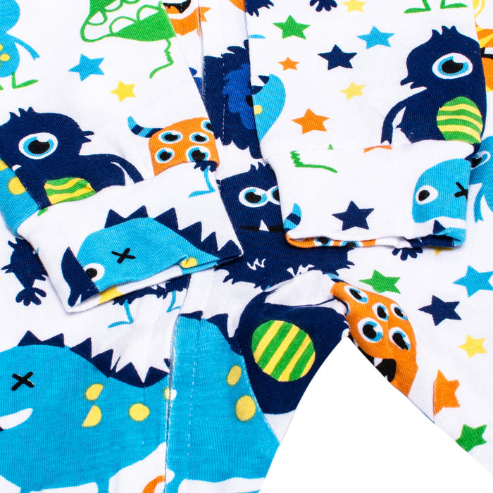 Sleeping Baby Monster Madness One-Piece Pajama - Blooming Baby