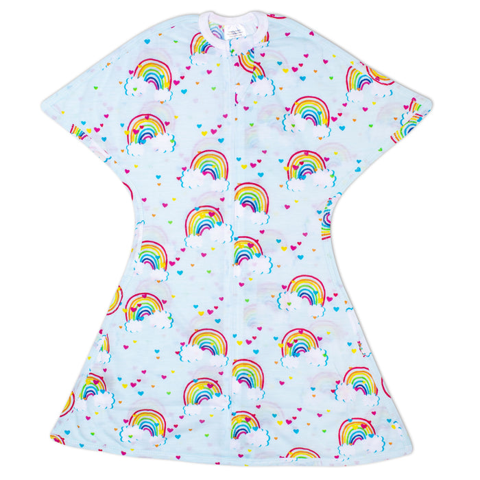 Sleeping Baby Rainbows Zipadee-Zip Swaddle Transition - Lightweight - Blooming Baby