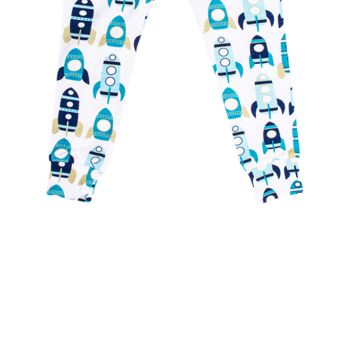 Sleeping Baby Rocket Two-Piece Pajama Set - Blooming Baby