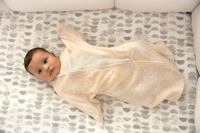 Snowflakes Zipadee-Zip Swaddle Transition - Fleece (Sale) - Blooming Baby