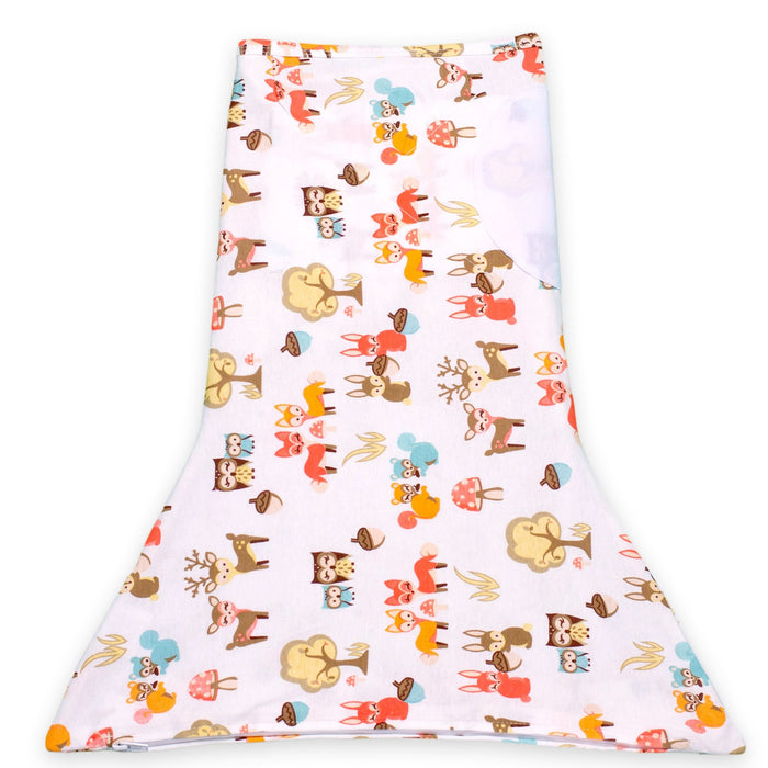 Sleeping Baby Zippy Swaddle safe sleep cotton swaddle Woodlands