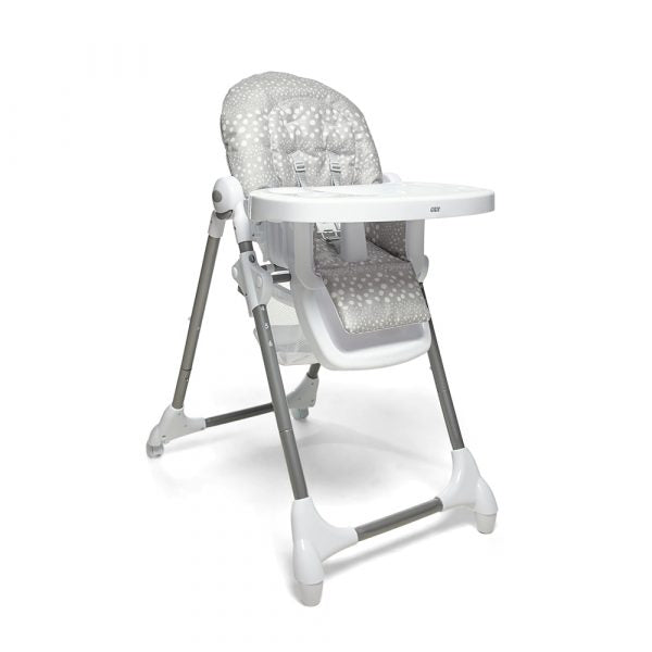 Snax Highchair Grey Spot