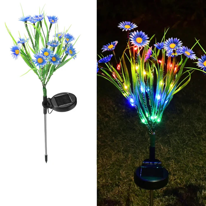 Solar Garden Lights LED Flower Stake Lamp Outdoor Yard Waterproof Patio Decor Mimarta